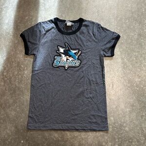 NWOT San Jose Sharks Tee with Rhinestones Size XL